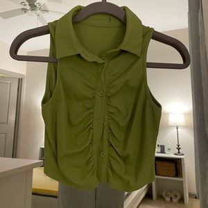 Button up crop top